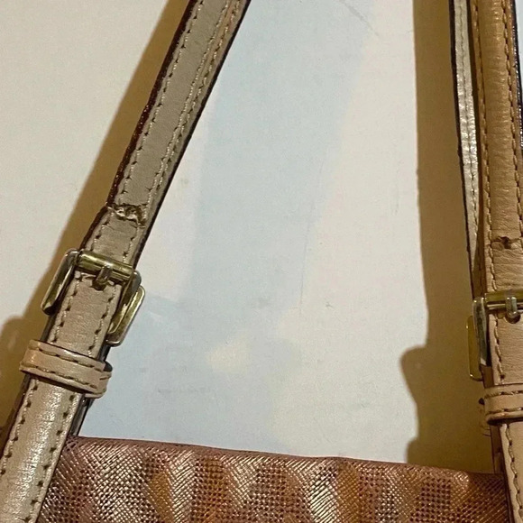 Michael kors bronze canvas hobo handbag - Picture 15 of 16